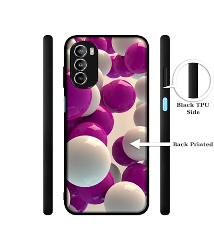 Image of 3D Balloons Design Premium 2D Printed Metal Back Case Cover for Motorola Moto G52 4G / Moto G82 5G