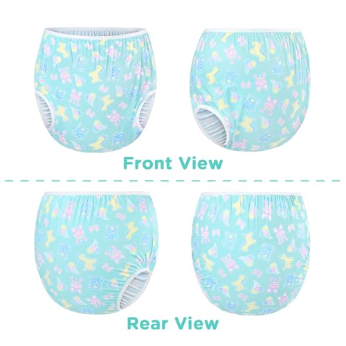 Image of LittleForBig Washable Reusable Waterproof PUL Adult Cloth Pants PUL Pull-On Diaper Cover - Full Print Baby Parade S
