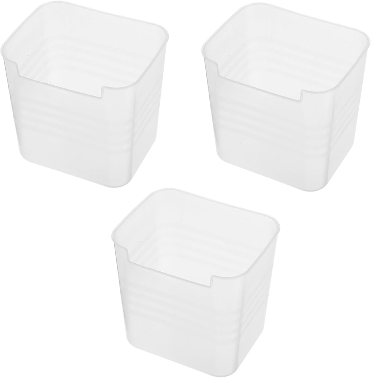 Fridge Organizer Box 3Pcs PP Storage Bins for Refrigerator