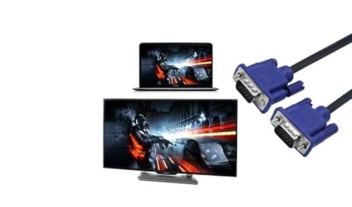 Cabo VGA 1,5 Metros Conexão de Qualidade para TV, Projetor e Notebook