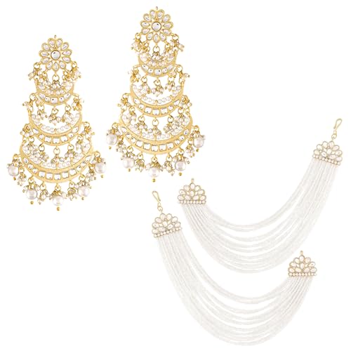 Image of Peora Traditional Indian Earrings Set Jewellery Gift for Women Girls