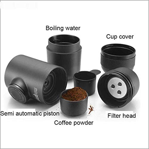 Amake Coffee Machine Handpress Capsule & Powder Coffee Machine Manual Espresso Machine Portable Outdoor Travel Coffee (Size : Capsule) #TOP5