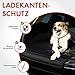 Walser Ladekantenschutz Matte, Universal Stoßstangenschutz Hund, Hund Kofferraum Schutz, Stoßstangen Kofferraummatte universal, Kofferraum Kantenschutz, Stossstangenschutzmatte Hund 80x64cm schwarz