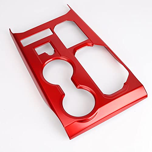 LEXLEY Red Style Gear Shift Frame Console Panel Trims Cover Cup Holder Decor Decal Compatible with Toyota 2020 2021 2022 Highlander XLE LE L XSE Limited Platinum，Not Fit 2023 2024 Highlander by LEXLEY - Image 6