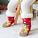 Weihnachtssocken Baby Flauschige Kuschelsocken Korallenvlies Dicke Warmer Bodensocken Schlafsocken Antirutsch Weihnachtenstrümpfe Winterschuhe Baby Kinder
