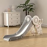 Baby Slide for Toddlers Age 1-3 Indoor Kids Slide Outdoor Climber Freestanding Toddler Slide with Ba