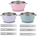 PandaEar 3 Pack Stainless Steel Suction Baby Bowls & 3 Silicone Baby Spoons | Non-Slip Stay Put Bowls & Anti-Choke First Stage Spoons for Toddlers, BPA-Free Baby Led Weaning Set