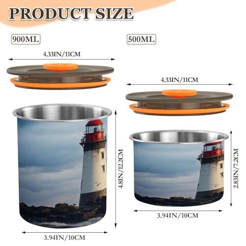 Bote hermético para café de acero inoxidable ATTX 900 ml miniatura 2