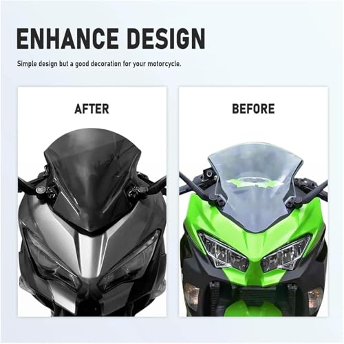 Déflecteur de pare-brise moto idéal pour vos road-trips en Ninja 400 de 2018-2023 - 2