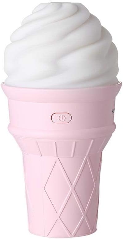 Vmoni Ice Cream Cool Mist Humidifier with Adjustable Mist Mode,7 Color LED Lights (Assorted Color)
