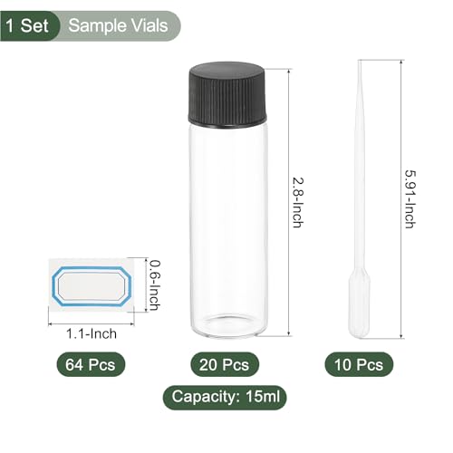 Fioles en verre de qualité supérieure 15 ml YOKIVE pour la préservation de sérums - 3