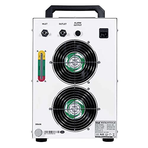 Cw-5000Dg Industrial Water Chiller For Single 80W/100W Co2 Laser Tube Cooling, 0.41Hp, Ac 1P 110V, 60Hz #TOP3