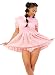 Pink Baby Doll Dress - Peek-A-Boo Diaper Dress (Pink)