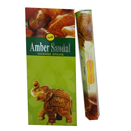 120 varillas de incienso Amber Sandal 6 cajitas Cover