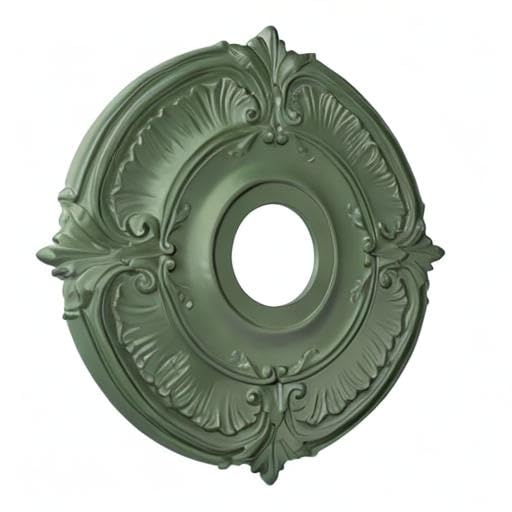 Image of Ekena Millwork CM18ATAGFDecorative Ceiling Medallions Modeled After Original Historical Patterns & Designs, Athenian Green