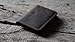 Handmade Distressed Men's Minimalist Leather Wallet Card Holder Wallets for Gifts Dark Brown style1