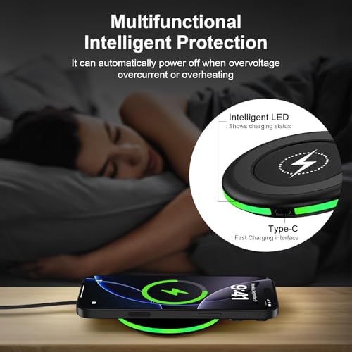 Image of 15W for Google Wireless Charger Compatible Google Pixel 10a 10 10 Pro XL /9A /9Pro Fold /9 Pro XL /9 /8 /8A /8 Pro /7,2 Pack Android Fast Charging Pad Samsung Wireless Charging Station for Galaxy S26 Ultra