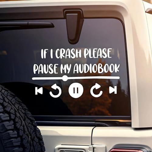 12 Best Audiobooks to Gift in 2025: Thoughtful Picks for Every Listener 19 If I Crash Pause My Audiobook Car Decal, Funny Bookish