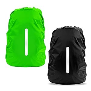 LAMA Backpack Rain Cover, Waterproof, for School Bags, with Reflective Strips, Adjustable Buckle S (18L-25L) M (26L-40L) L (41L-55L)