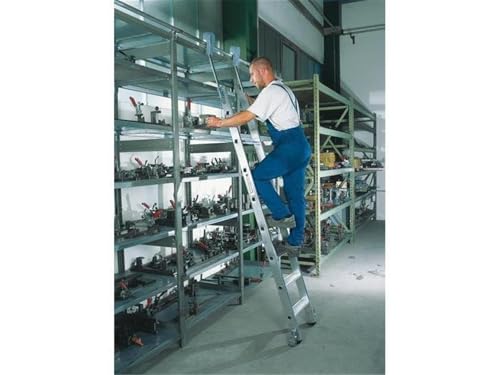 Produktbild Regalwerk AluminiumRegalleiter fahrbar Arbeitshöhe 4.300 mm Leiterlänge 3.190 mm