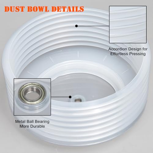 Image of 6-1 /8 & 4-1 /8 Hole Saw for Recessed Lights, 6.1 & 4.1 Inch Hole Cutter with Dust Bowl Catcher for Led Recessed Lighting 6 Inch & 4 Inch and Wood Metal Drywall, Bi-Metal Construction, Black