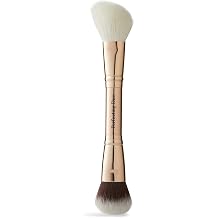 Double-Ended Perfecting Duo Makeup Brush from Sculpted by Aimee - 2 in 1 Angled Contouring Powder Brush and Compact Foundation Buffer Brush