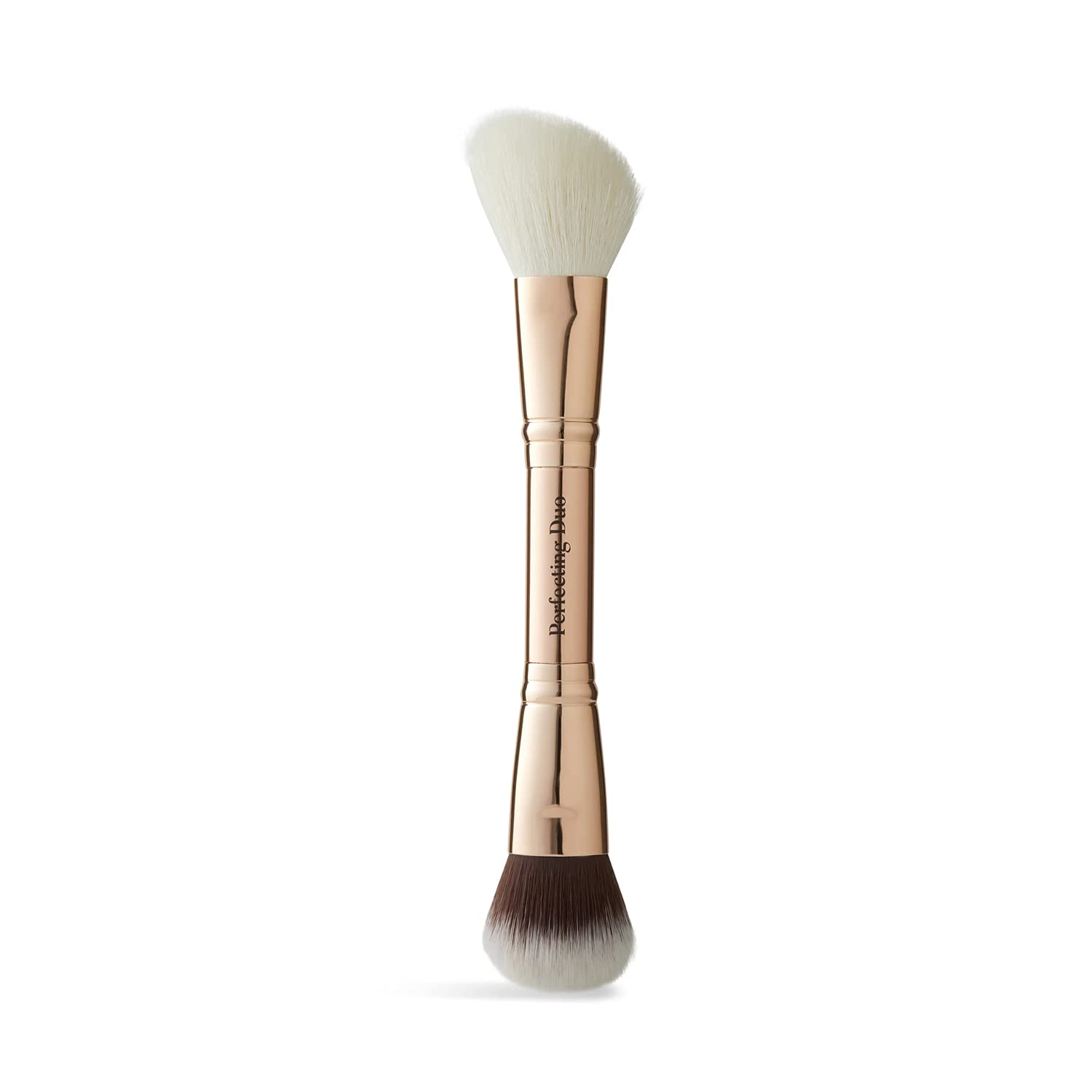 Sponsored Ad – Double-Ended Perfecting Duo Makeup Brush from Sculpted by Aimee - 2 in 1 Angled Contouring Powder Brush and Compact Foundation Buffer Brush