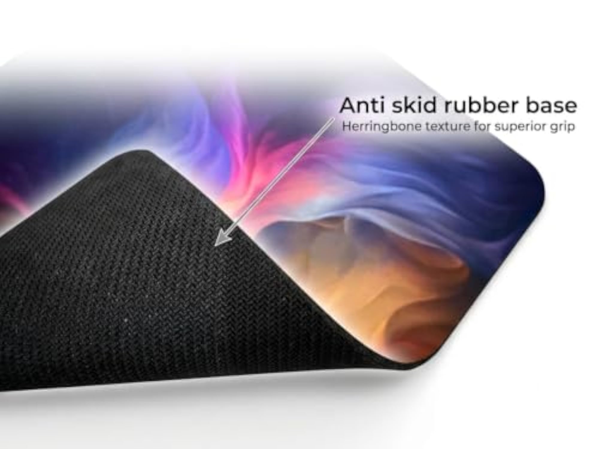 Mouse Pad with Anti-Slip Rubber Base