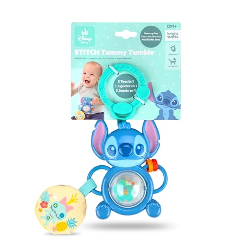 Bright Starts Disney Baby Stitch Tummy Tumble Activity Toy, Unisex Spinning Toy with Bead Chaser, Unisex - Image 2