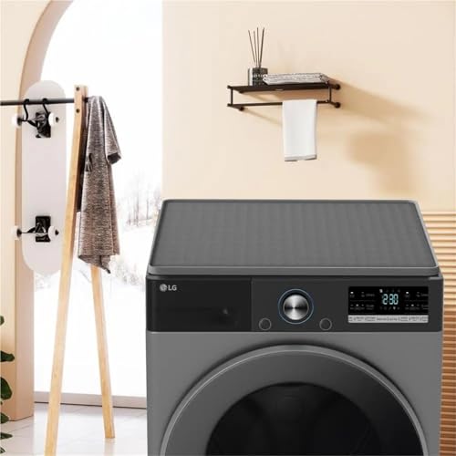ANQKYO Washer And Dryer Top Cover Silicone Washer Dryer Cover Washing Machine Pad Silicone Easy to Clean Protector Mat for Laundry(Grey,Large) - Image 4