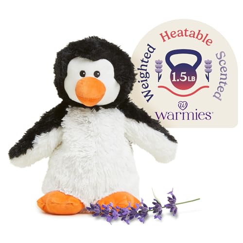 warmies Microwavable Weighted Stuffed Animals, Penguin Stuffed Animal Plush