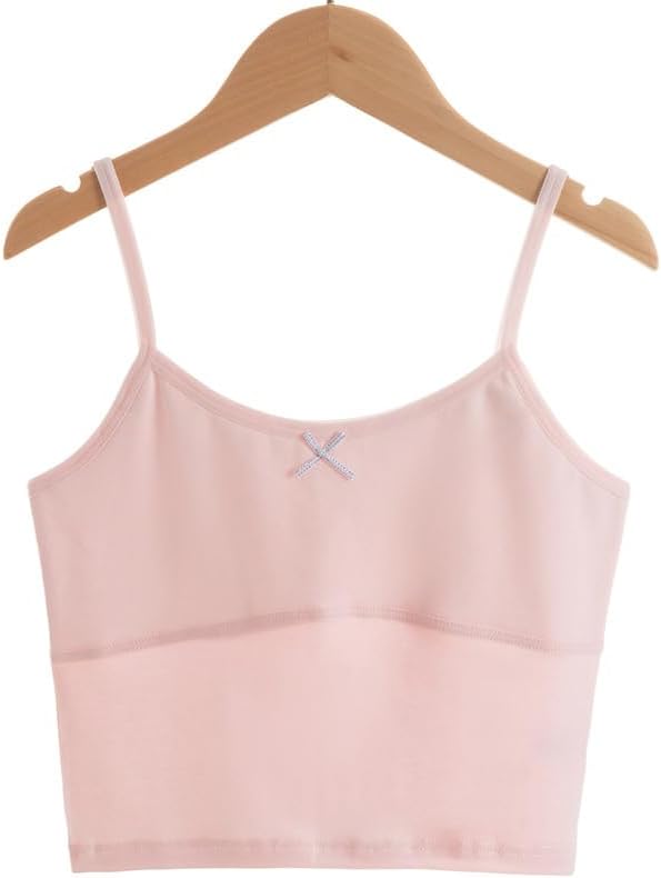 Girls Crop Top Cami Cotton Lined Training Bra - Image 6