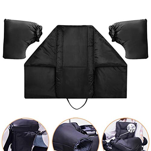 Protection Tablier Couvre Jambe Scooter avec Manchon de Guidon, Housse Protection Contre Le Froid et la Pluie - Scooter Tablier Universel Couverture Couvre Jambe pour Scooter Couverture - Image 3