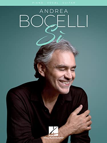 Andrea Bocelli - Si | Songbook Sheet Music for Piano/Vocal/Guitar Intermediate | PVG Collection with Lyrics Chords Diagrams | For Students, Teachers and Singers for Practice and Recitals Study
