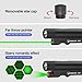 DARKFANG EDC Flashlight with Green Beam, Long Range Portable Flashlight for Hiking and Camping Outdoor
