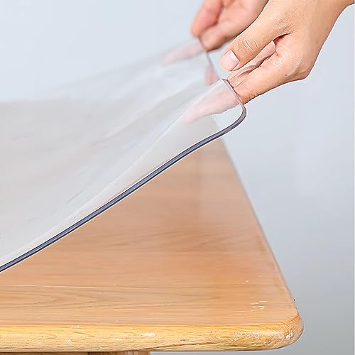 Protège-table PVC transparent 2mm 40x60 cm pour table d'appoint et de nuit - 6