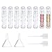 Produktbild 8 Stück leere Lipgloss-Röhrchen 4 ml Lipgloss-Balsam Behälter mit nachfüllbaren Kosmetikflaschen Mini-Kunststoff-Probenflasche Rhombische Flasche mit Trichtertransferpipetten für Geschäftsreisen