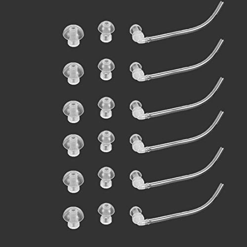 Audio Service Hearing Aid Domes For Bte Hearing Aid (Small, Medium Large) (18 Pcs), Transparent