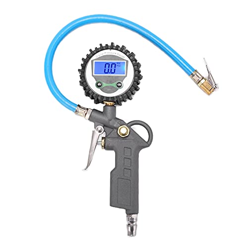 Medidor de pressão de inflador de pneu, testador de pressão digital de 0-230PSI 16BAR universal para