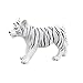MOJO White Tiger cub Standing Toy Figure
