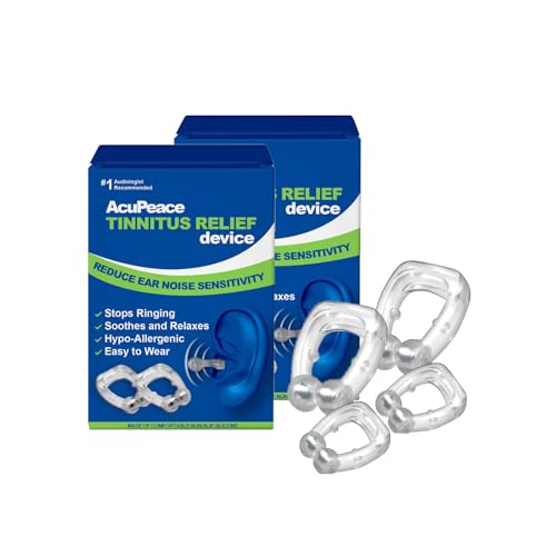 Dispositivo Alivio de Tinnitus,Clip para Oreja para Aliviar Tinnitu,Clip para la Oreja para Aliviar el Tinnitus con Presión Suave,2PC