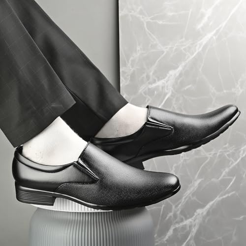 Image of Centrino Formal Shoes for Men | Lightweight Comfortable Office Shoes for Man Stylish | Cushioned Insole Lace-Up Shoes for Men | Durable TPR Sole | Trendy Classic Design Footwear for Men (8114)