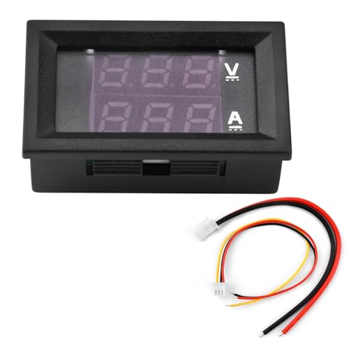 Voltímetro amperímetro digital DC 100V 10A con pantalla LED dual bicolor 5