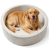 39 Inch Round Dog Bed Ball Pit, Indoor Playpen for Cats and Small Dogs, Dual Use Pet Play and Rest Area, Gray (Balls Not Included)