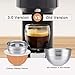 Sesama Stainless Steel Coffee Capsule Compatible for VERTUO NEXT & POP New Model & VertuoPlus &Delonghi ENV135S Machine Coffee Reusable Pods Holder For Vertuo Next Machine & POP (Single Pod)