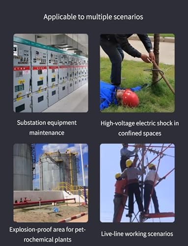 Ilated Hook, Portable Electrical Tool for High Voltage Applications in Power Plants, Factories, and Auto Maintenance - 100cm (39in) Heavy-Duty Insulated Design