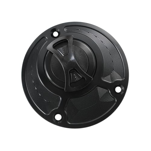 Motorcycle CNC Aluminum Gas Cap Gas Fuel Tank For R6 R6R R1 FZ1 FZ6 FZ6R FJR1300 TT600E TT600S FJR1300 FZ1000 XJR1300 MT-10 FJ-09 FZ6 FZ6R FZ8 MT-07 FZ-07 XJ6 XSR700 XSR900 XT660 YZF R15 R125 (Blakc)