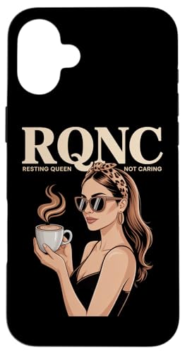 RQNC Resting Queen Not Caring ]T̏ R[q[ TOX X}zP[X iPhone 16 Plus p