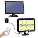 Produktbild 2NLF Solarlampen für Außen mit Bewegungsmelder 160 COB Solarleuchten 5M Kabel mit Fernbedienung 3 Modi 2400 mAh IP65 Wasserdichte Superhelle für Garage Carport Terrasse