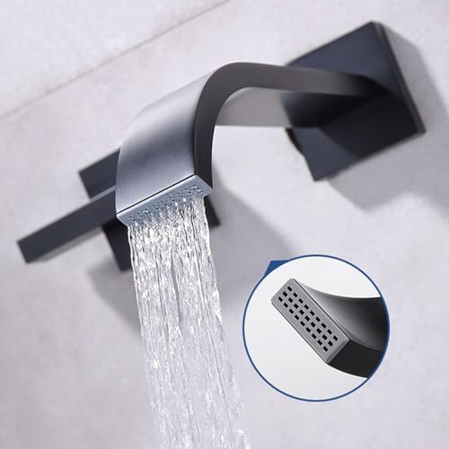 Mitigeur Lavabo Cascade Noir Mat Encastrable Robustesse et Finition Premium - 3